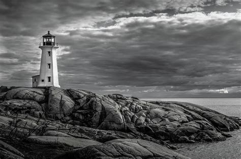 Peggy's Cove Lighthouse Photograph by Linda Villers - Fine Art America