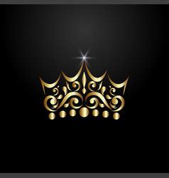 Luxury crown logo Royalty Free Vector Image - VectorStock