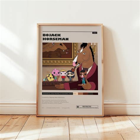 Bojack Horseman Poster, Will Arnet Wall Art, Minimalist Wall Decor ...