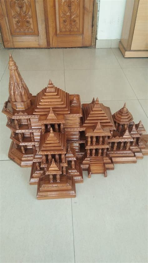 Wooden Model of a Castle | Temple Design for Home