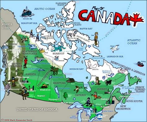 Driving Across Canada in the Summer | Canada map, Canada for kids ...