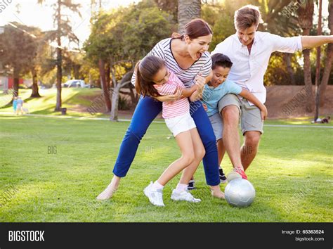 Family Playing Soccer Image & Photo (Free Trial) | Bigstock