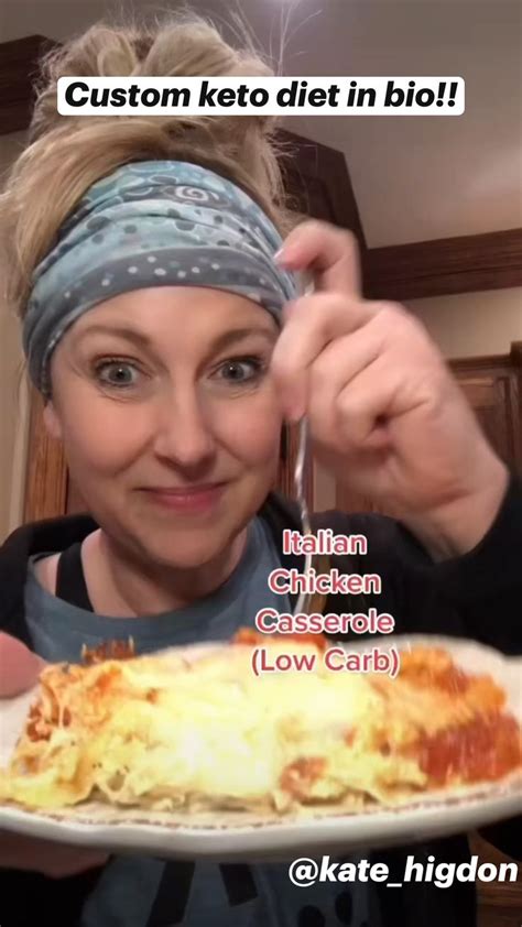 Italian chicken casserole! Get your custom keto meal plan in bio | Keto ...