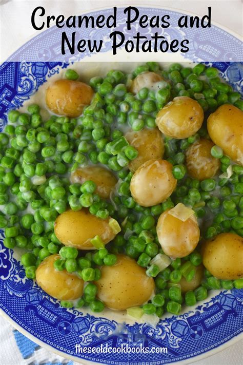 Creamed Peas and New Potatoes Recipe - These Old Cookbooks