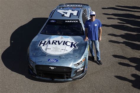 Retiring NASCAR Cup Series driver, Kevin Harvick poses for a special photo to commemorate the ...