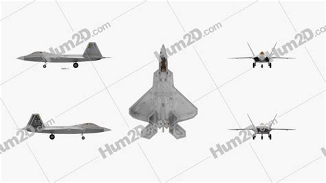 Lockheed Martin F-22 Raptor Blueprint in PNG - Download Aircraft Clip Art Images