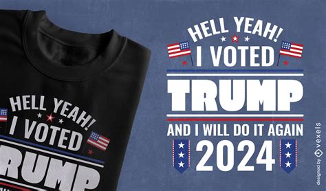 Trump Campaign 2024 T-shirt Design Vector Download