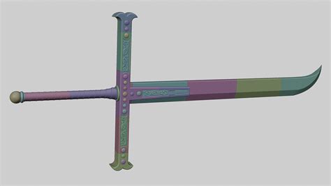 one piece mihawk sword Yoru 3D model 3D printable | CGTrader