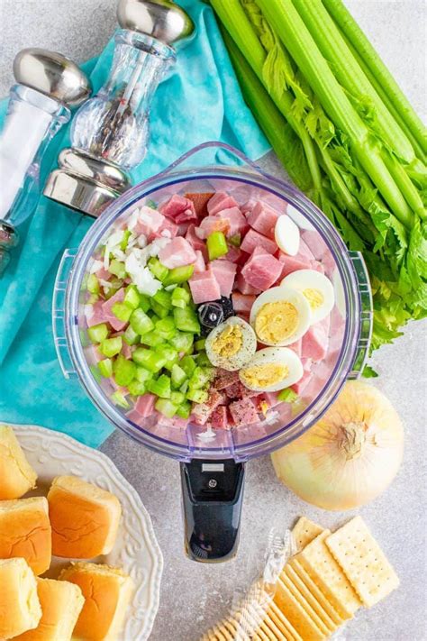 The best ham salad recipe only requires a food processor, leftover ham, mayonnaise, celery ...