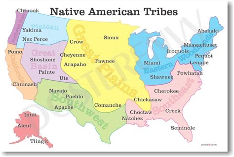 Interesting Maps and Charts — Native American Tribes Map