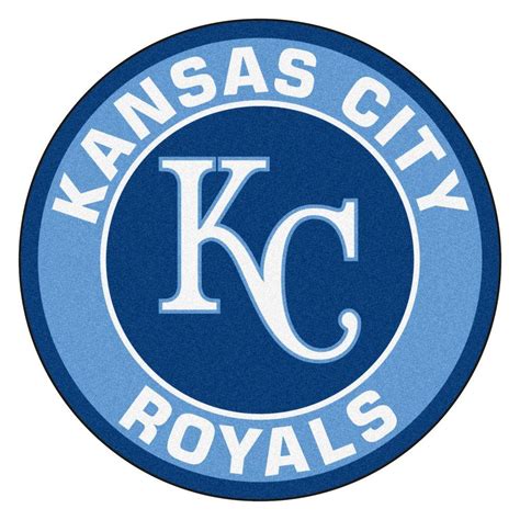 FANMATS MLB Kansas City Royals Blue 2 ft. x 2 ft. Round Area Rug ...