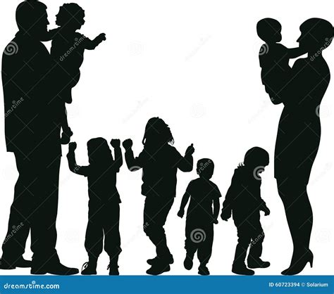 Family stock vector. Illustration of parent, person, childhood - 60723394