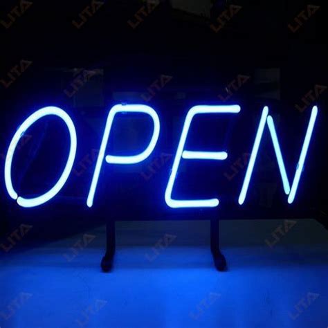 Blue Neon Open Sign To Add A Stylish Decorations - LITA SIGN