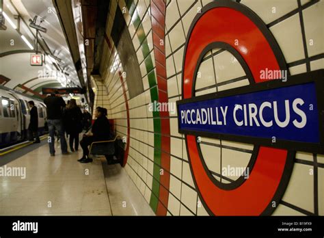 England, London, Piccadilly. Piccadilly Circus tube station Stock Photo ...