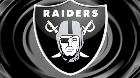 the oakland football team logo is seen in this illustration taken from an image made with black ...