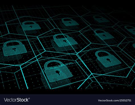 Cyber security information security Royalty Free Vector