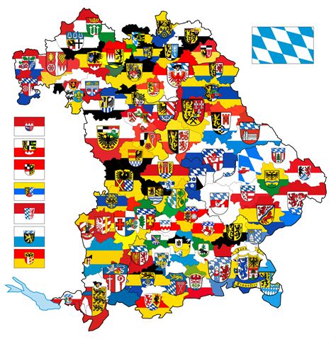 The best of /r/vexillology — Flagmap of Bavaria (Germany) and its 96 ...