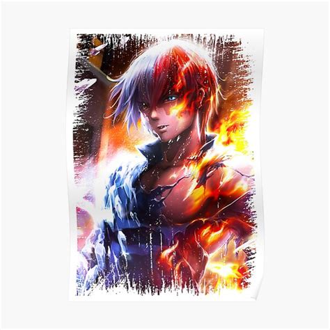 Shoto Todoroki My Hero Academia Half Hot Half Cold Posters | Redbubble