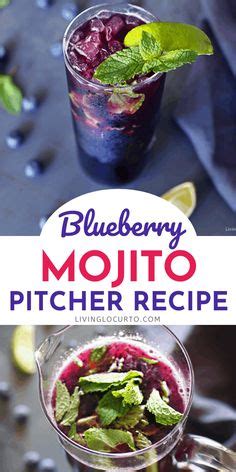 Nothing screams summer quite like a refreshing Blueberry Mojito! Sweet ...