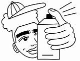 Teen With spray Can coloring Page  Free Printable Coloring Pages sketch template