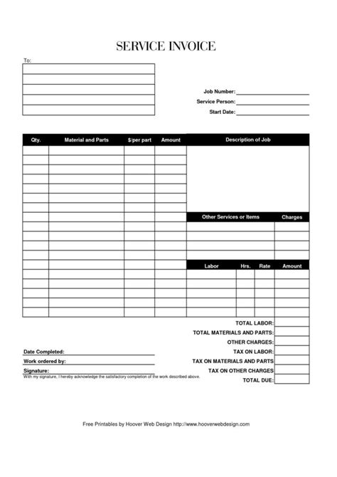 Bookkeeping Invoice Template Free — db-excel.com