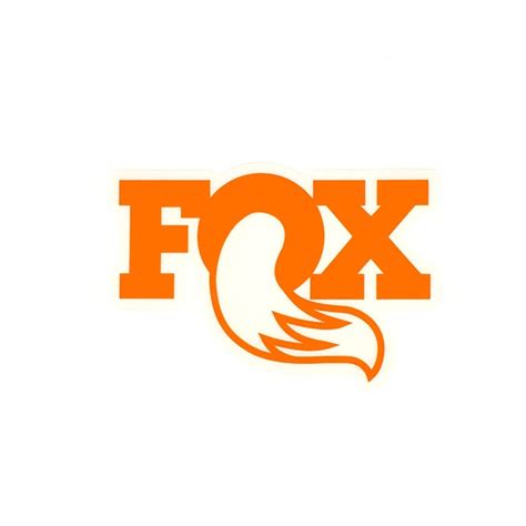 Fox Shox Original Logo Promo Decal - 4 cm - Orange online kaufen | BMO Bike-Mailorder