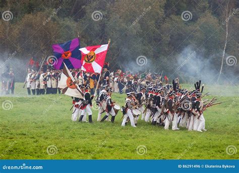 Borodino Battle Historical Reenactment in Russia Editorial Photo ...