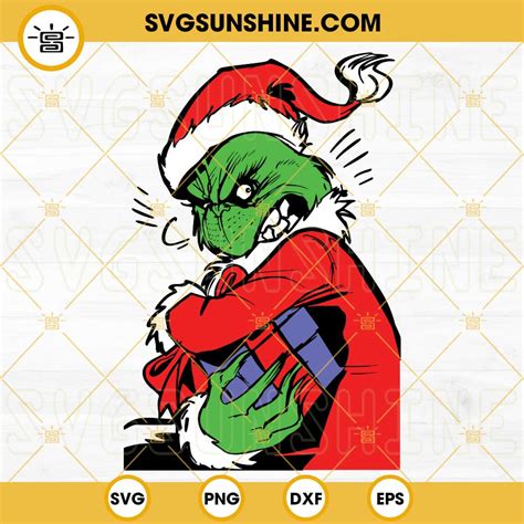 Grinch Gifts Christmas SVG, Funny Grinch Christmas SVG PNG DXF EPS Cut ...