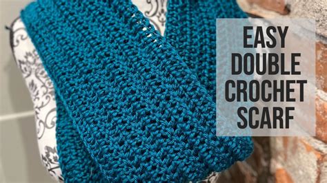 Easy Double Crochet Scarf - YouTube