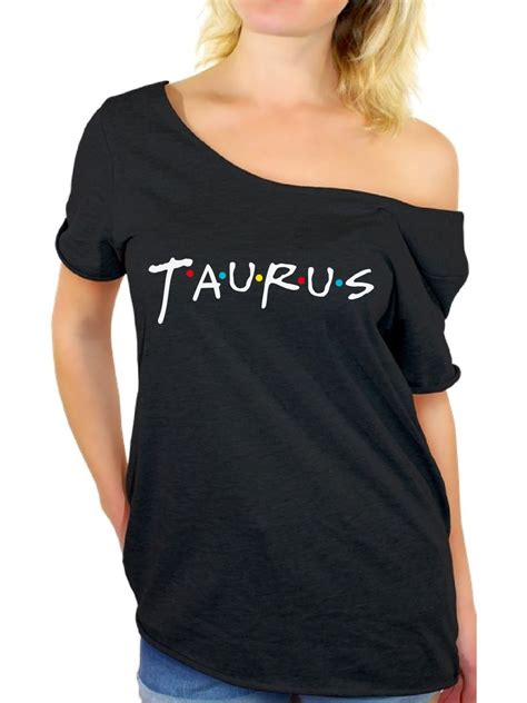 Taurus Shirts for Women - Zodiac Birthday Gifts - Off the Shoulder Tops ...