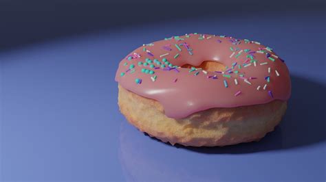 Juicy donut 3D model | CGTrader