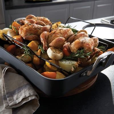 Calphalon Premier Nonstick 16" Roasting Pan with Rack | Williams Sonoma