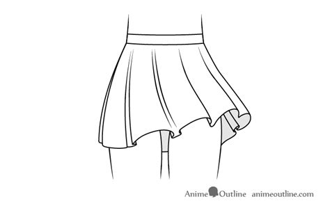 How to Draw Anime Skirts Step by Step - AnimeOutline | Anime skirts, Anime drawings, Manga clothes