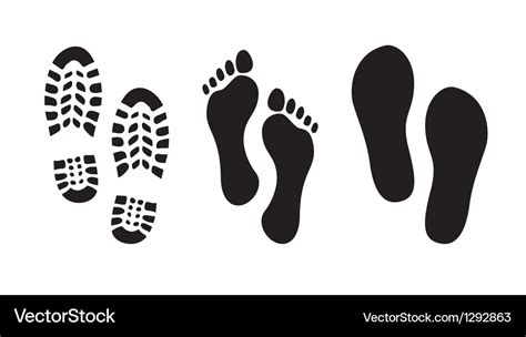 Footprints Royalty Free Vector Image - VectorStock