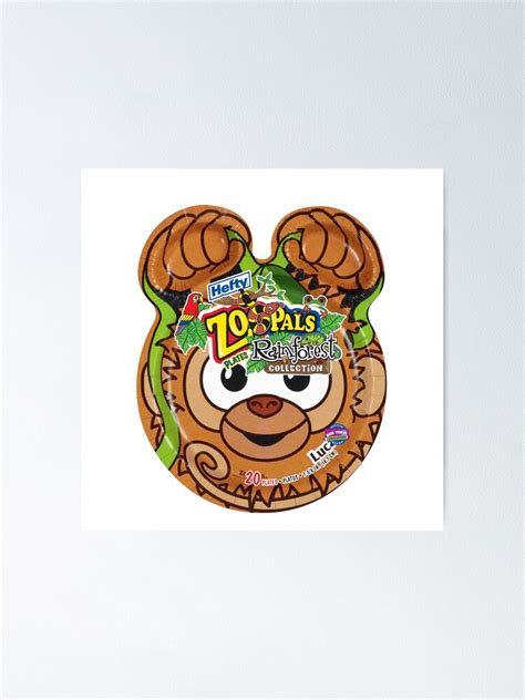 "Zoo pals-hefty zoo pals plates" Poster by Rincones | Redbubble