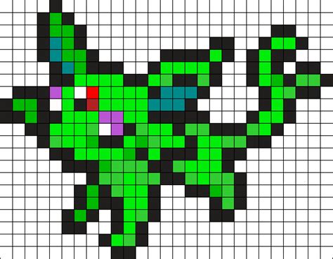 Shiny Espeon Sprite Kandi Pattern Pokemon Perler Beads Pokemon Cross | My XXX Hot Girl