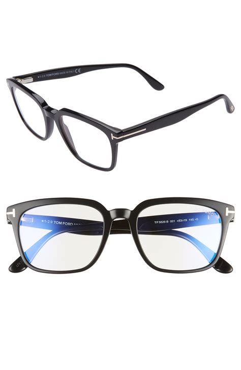 Tom Ford 55mm Blue Light Blocking Glasses - Shiny Black - Save 18% - Lyst