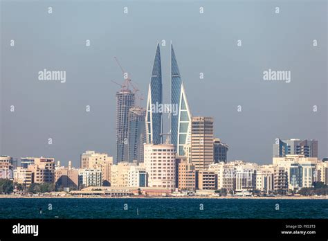 Skyline of Manama City, Bahrain Stock Photo - Alamy