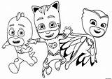 Coloriage pyjamasques Pjmasks Sacha Yoyo Amaya Bibou Greg Gluglu  sketch template