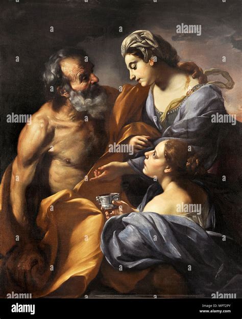 Lot and his Daughters, 1685 Stock Photo - Alamy