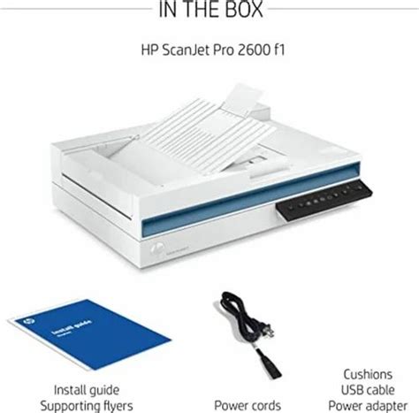 HP ScanJet Pro 2600 f1, Fast 2-Sided Scanning and Auto Document Feeder, Maximum Paper Size: A4 ...