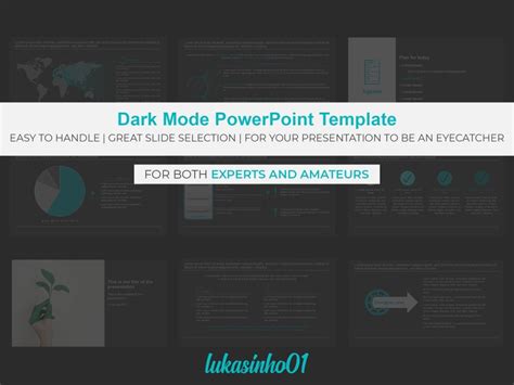 Powerpoint-template Dark Mode EASY TO USE - Etsy UK