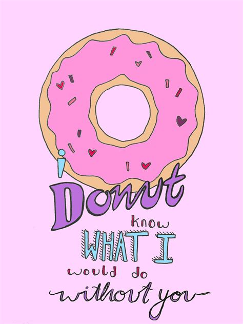 Donut Love PRINTABLE CARD | Etsy | Donut quotes, Printable cards, Cards