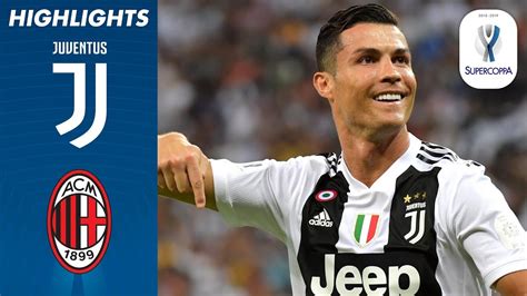 Juventus 1-0 Milan | Ronaldo Scores to Win First Trophy with Juve ...