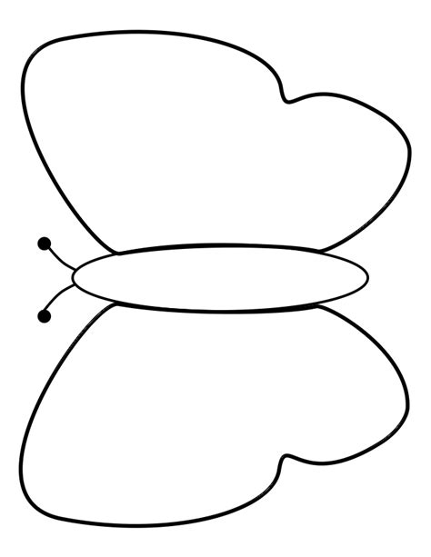 Butterfly Outline Template - Cliparts.co