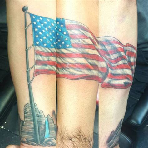 55 Heroic American Flag Tattoos