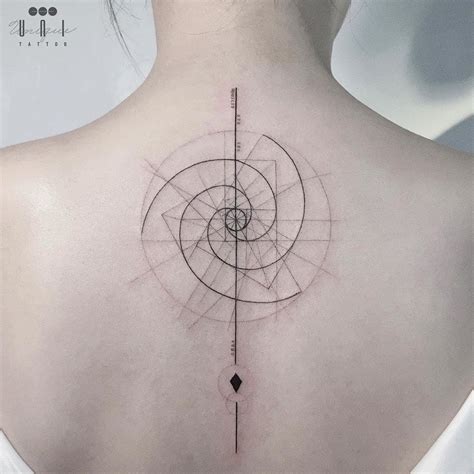 Fibonacci Spiral Tattoo