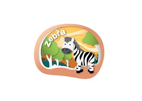 Alphabet Letter Z-zebra,paper cut concept vector illustration 2926147 ...