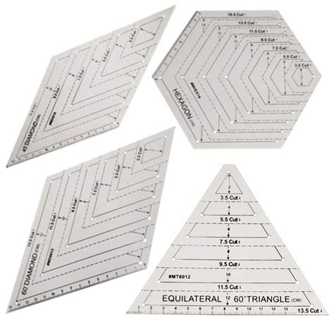 Hexagon Quilting Ruler