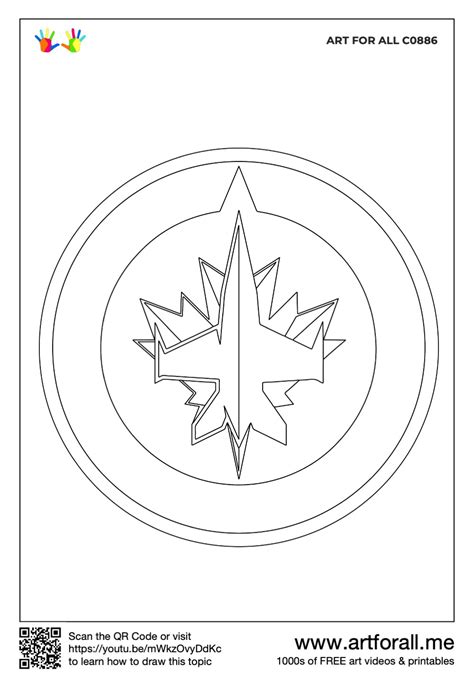 How to draw the Winnipeg Jets Logo - NHL Team Series